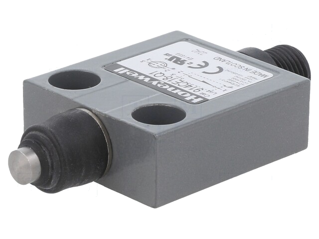 Eindschakelaar; pin Ø07mm; SPDT; 3A; max.250VAC; connector M12 Eindschakelaar; pin Ø07mm; SPDT; 3A; max.250VAC; connector M12